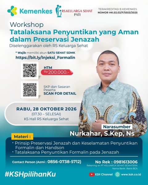 Workshop Tatalaksana Penyuntikan yang Aman dalam Preservasi Jenazah
