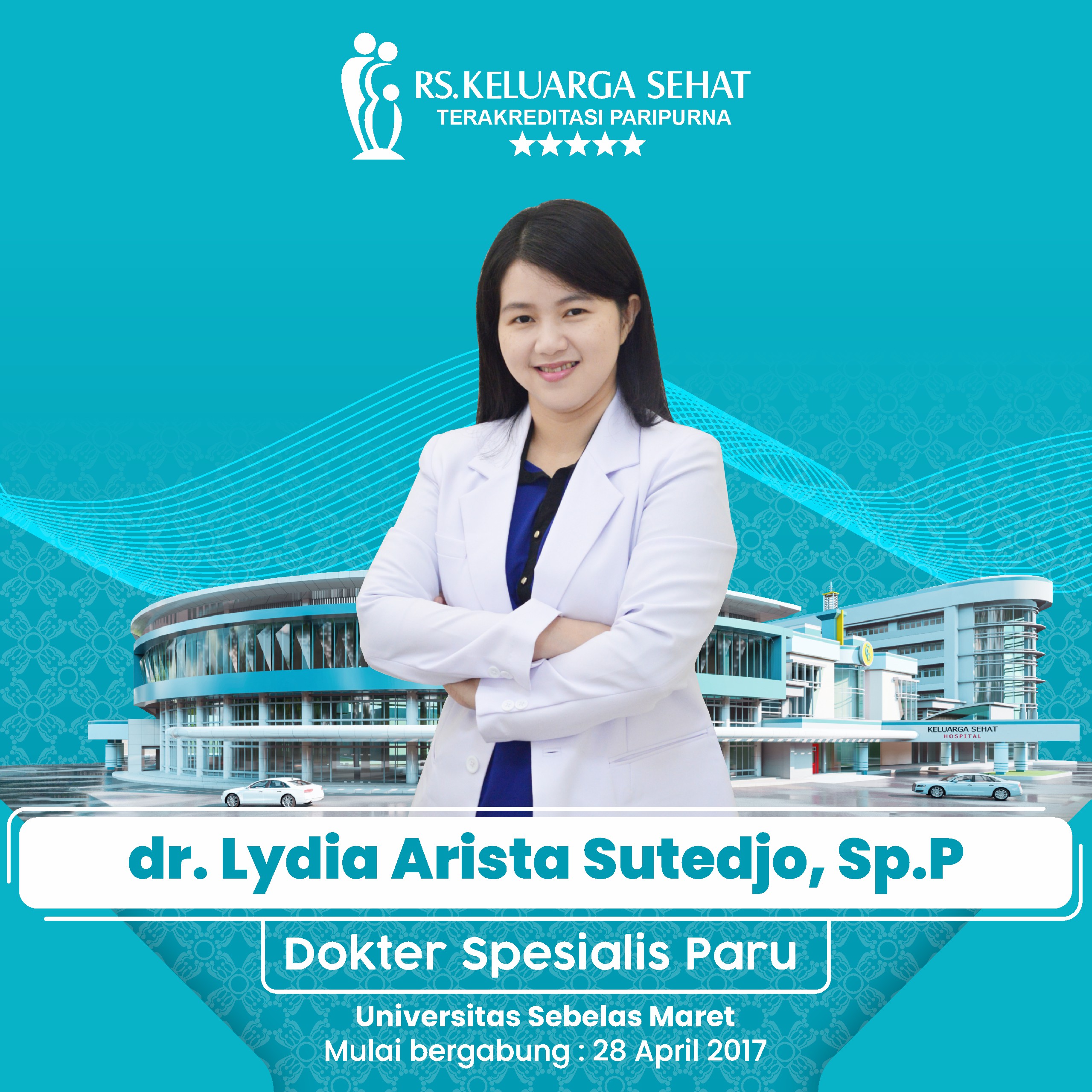 dr. Lydia Arista Sutedjo, Sp.P